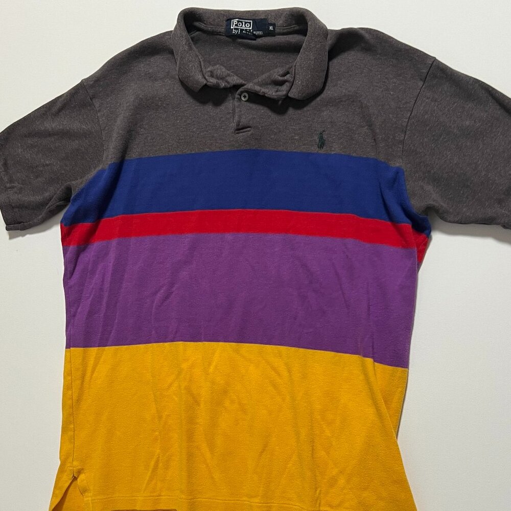 Polo by Ralph Lauren Polo Shirt Vintage Made in USA Colorful Men's size XL